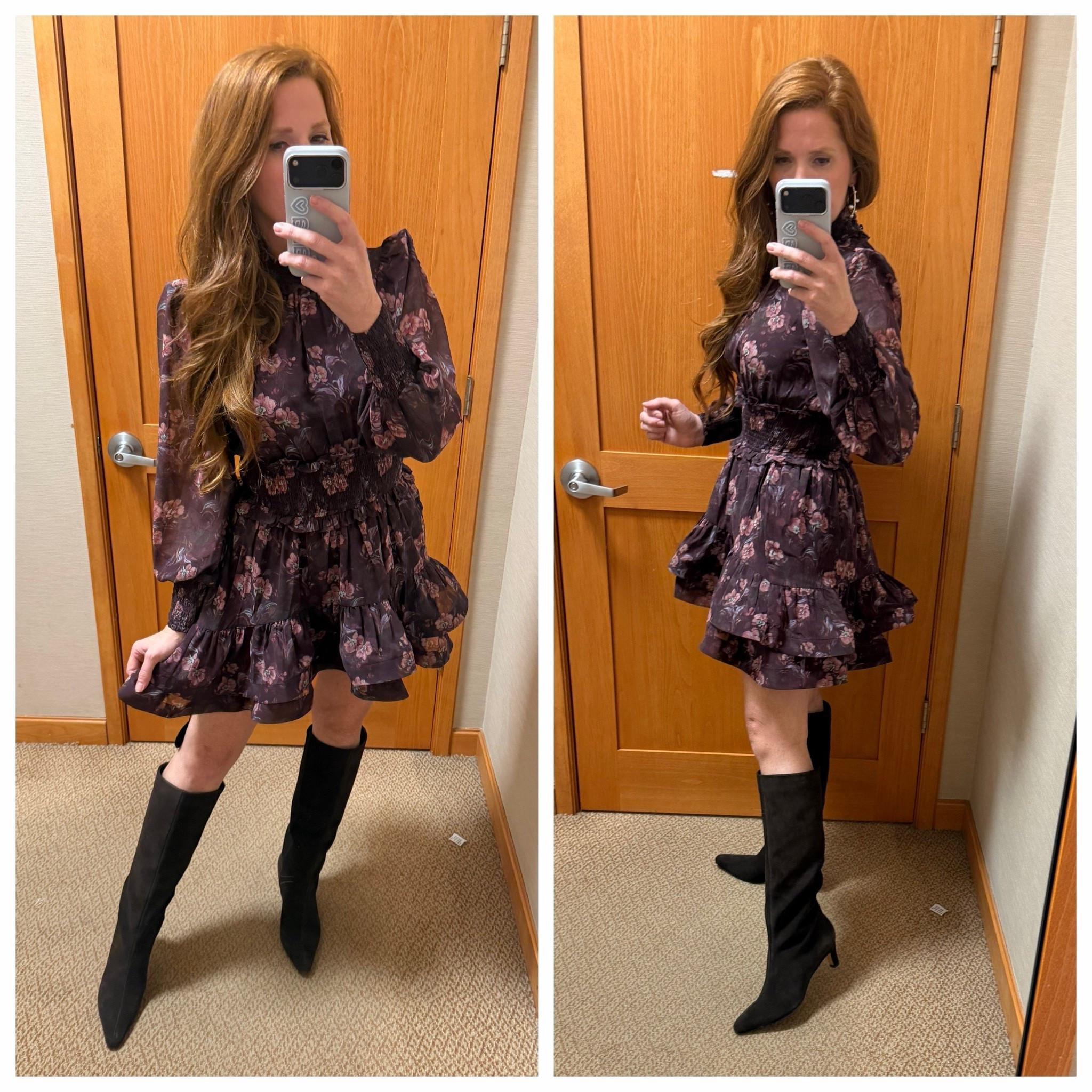 stunning fall
floral dress