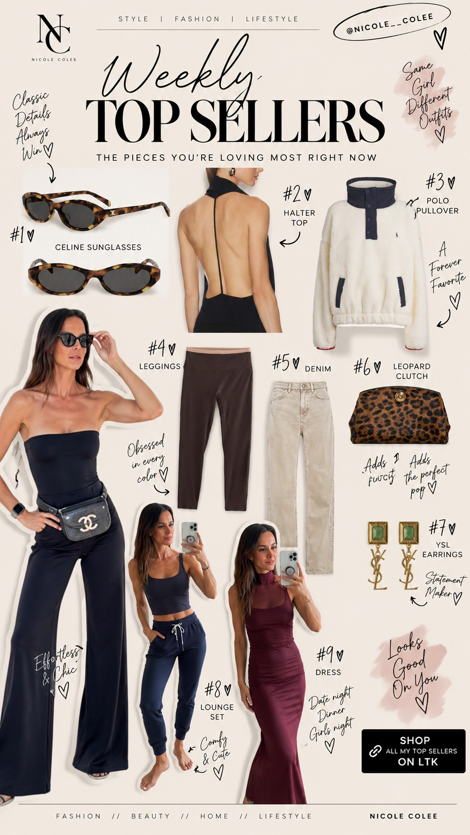Your weekly favorites have spoken. 🤎✨ These are the pieces you clicked, shopped + loved the MOST this week — and this lineup is so good. From wear-on-repeat basics to a little leopard moment and the pieces that instantly make an outfit feel more expensive. Consider this your Weekly Top Sellers cheat sheet. 😉
Everything is linked right here to shop. 🛍️
#LTKStyle #LTKFinds #WeeklyTopSellers #FallStyle #TheColeeEdit 

 #LTKdayinmylife #LTKgrwm #LTKootd