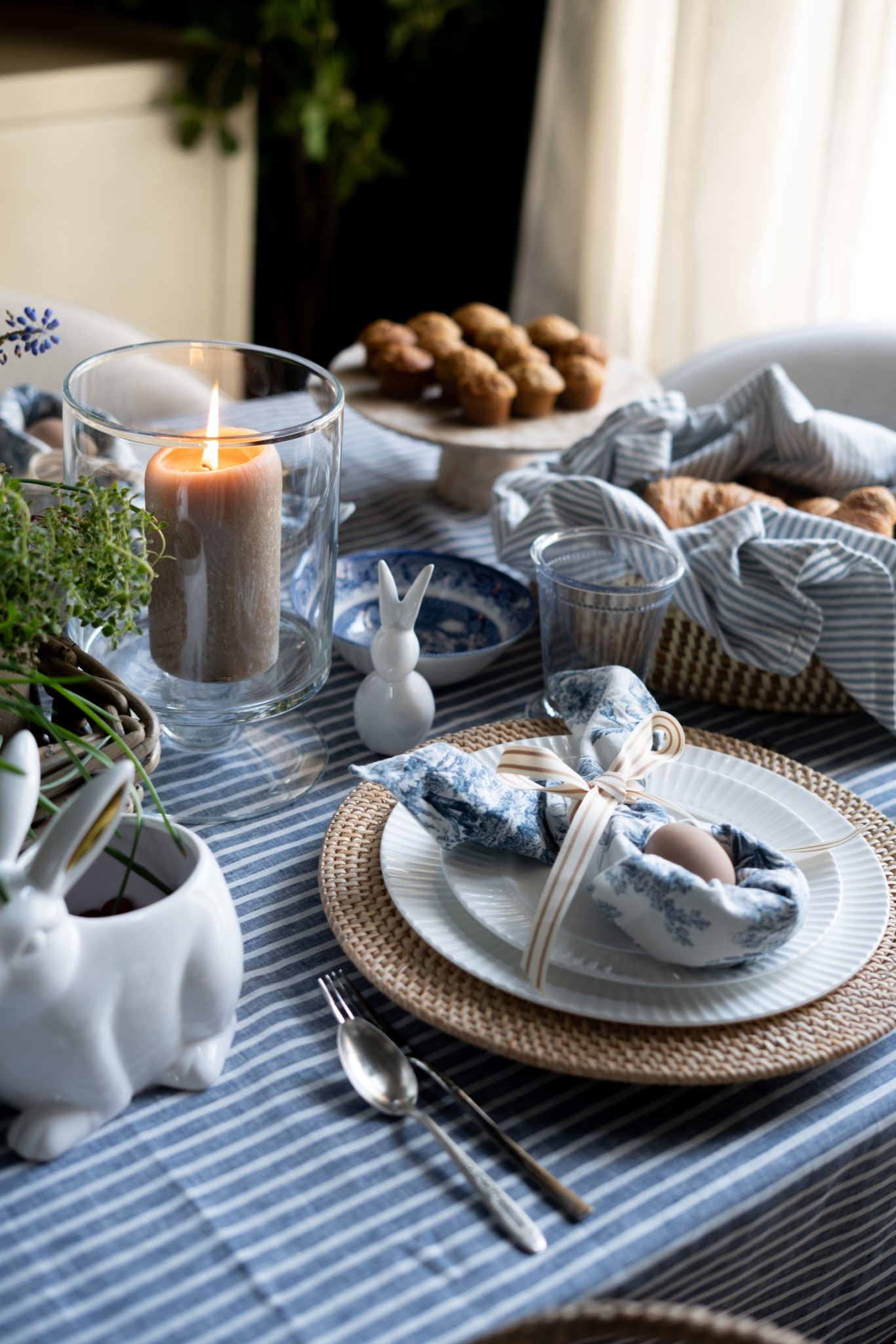 Omg!! Does anyone else love a quick and easy diy?! These adorable little bunnies 🐰 take seconds to make but will be so sweet on the big day! We’ve layered up our napkin bun buns 🐰 with rattan, fluted dinnerware, and lots of bunnies! I’ve got the clear mint julep cups ready for a tropical smoothie (& a mint julep for sipping on the deck in the afternoon!) 

#LTKHome #LTKdayinmylife #LTKSeasonal