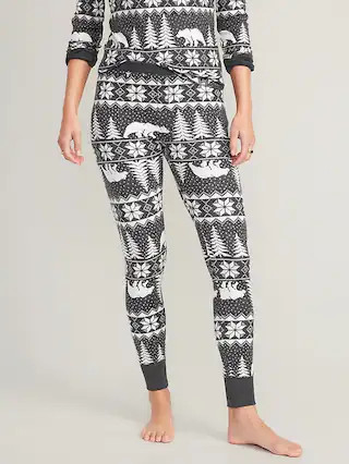 Matching Printed Thermal-Knit Pajama Leggings for Women | Old Navy (US)