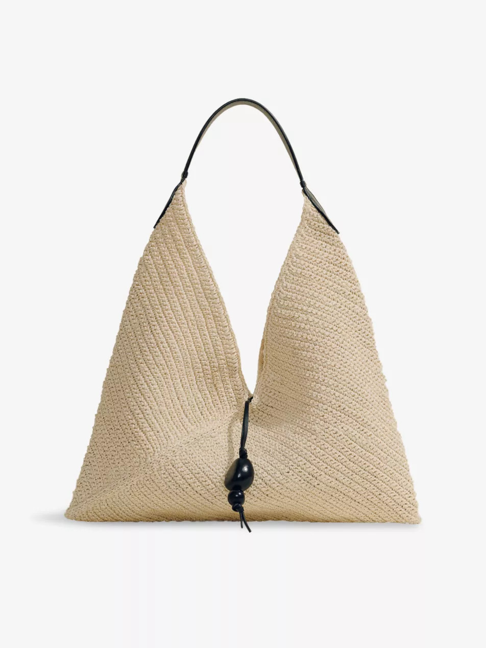 Origami Medium Woven Shoulder Bag | Selfridges