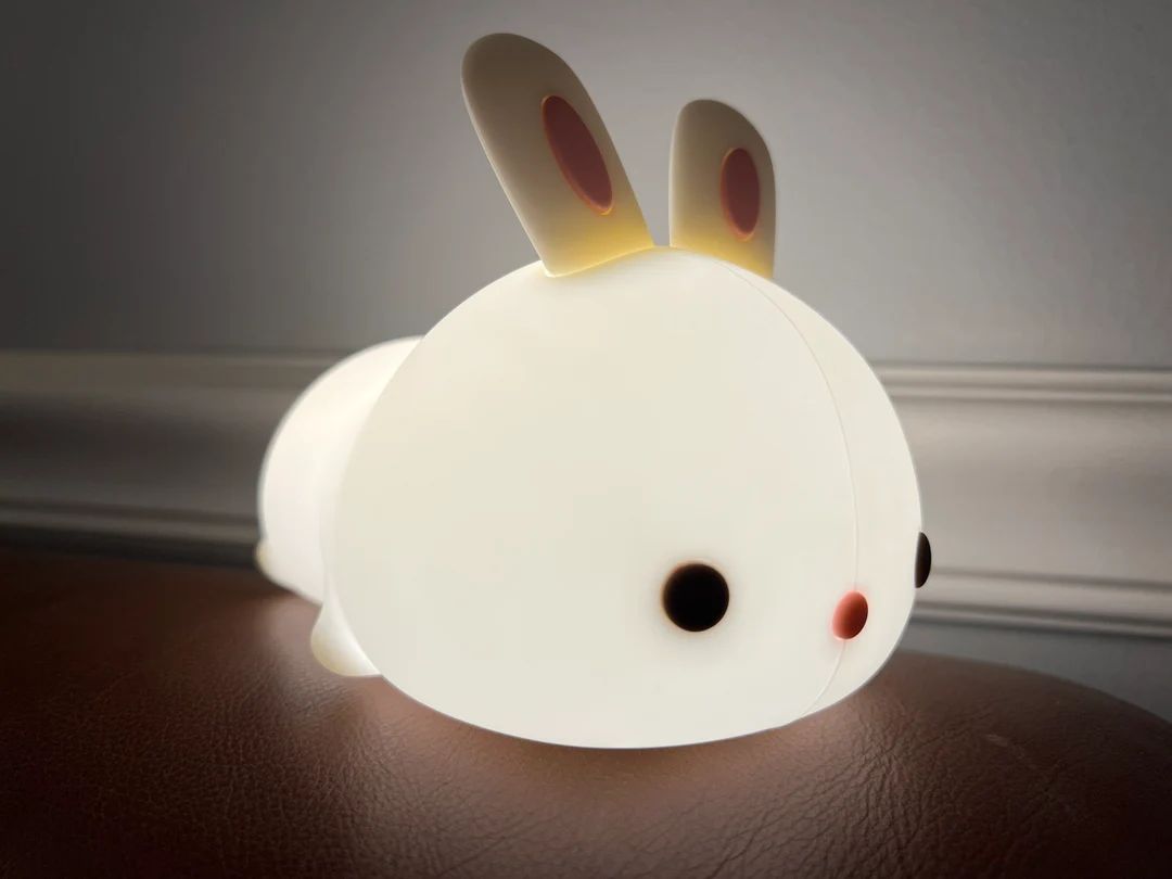 Night Light Cute Bunny Rabbit Lamp with Remote Multi Color Changing Nursery Bedroom Lighting Deco... | Etsy (US)