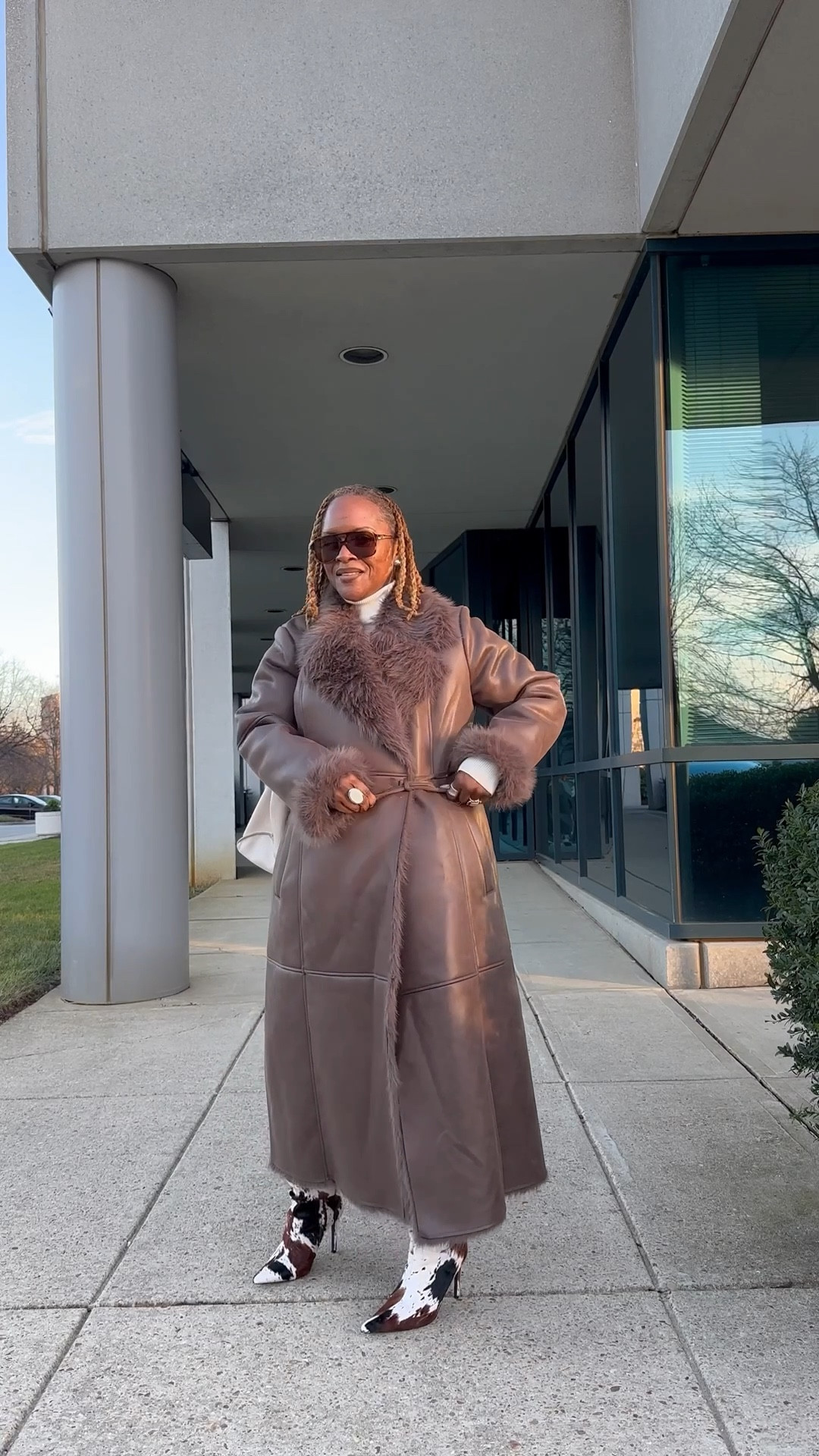 Casual chic winter outfit 
Cow print boots
The Sak bag 

#LTKootd #LTKHoliday #LTKSeasonal