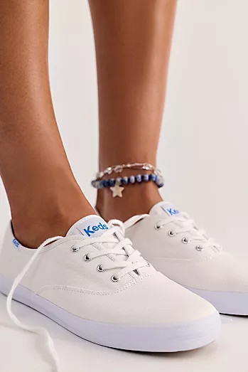 Keds Champion Gender-Neutral Canvas Lace-Up Sneakers | Free People (Global - UK&FR Excluded)