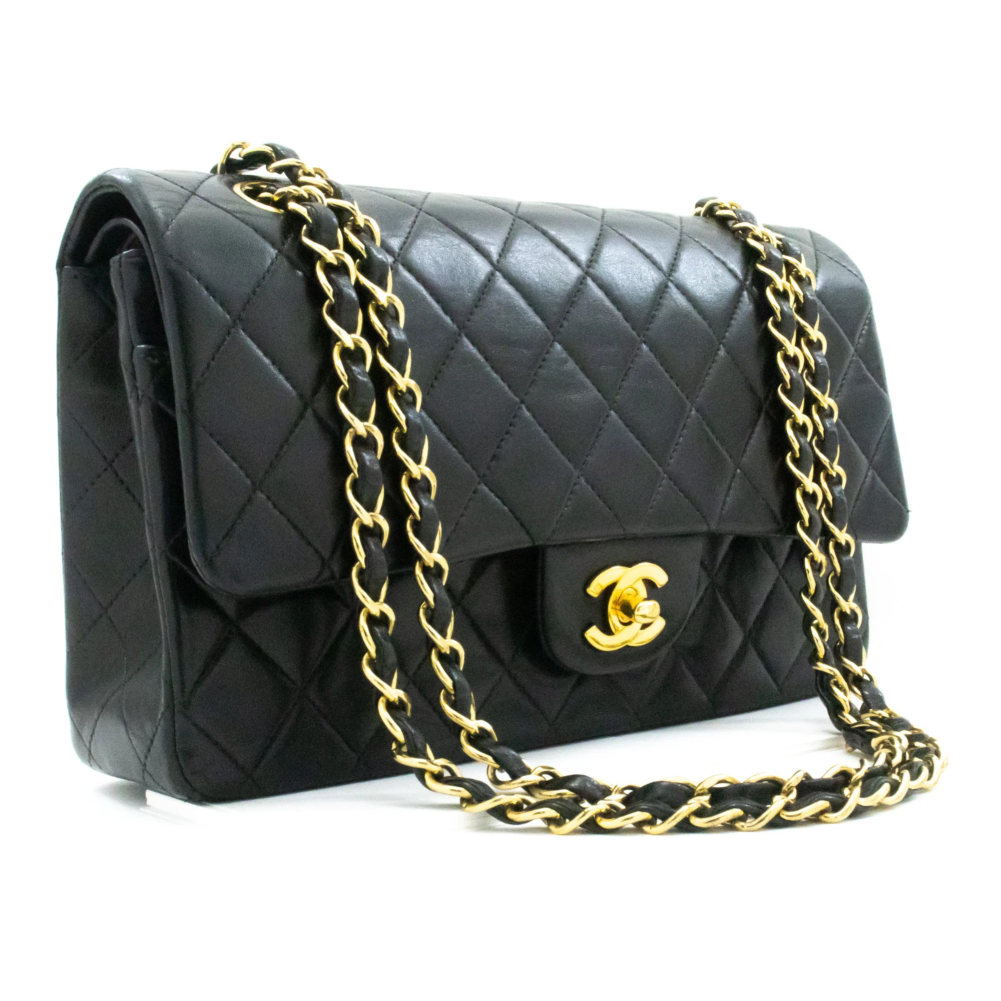 Chanel Double Flap Leather Shoulder Bag (Pre-Owned) | Shop Simon