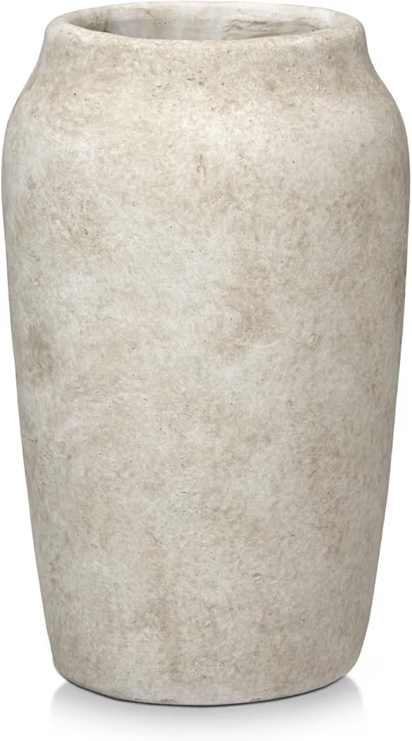 Briful 12'' Large Ceramic Rustic Vases Shabby Vintage Textured, 4.36'' Wide Mouth Pampas Vase for... | Amazon (US)