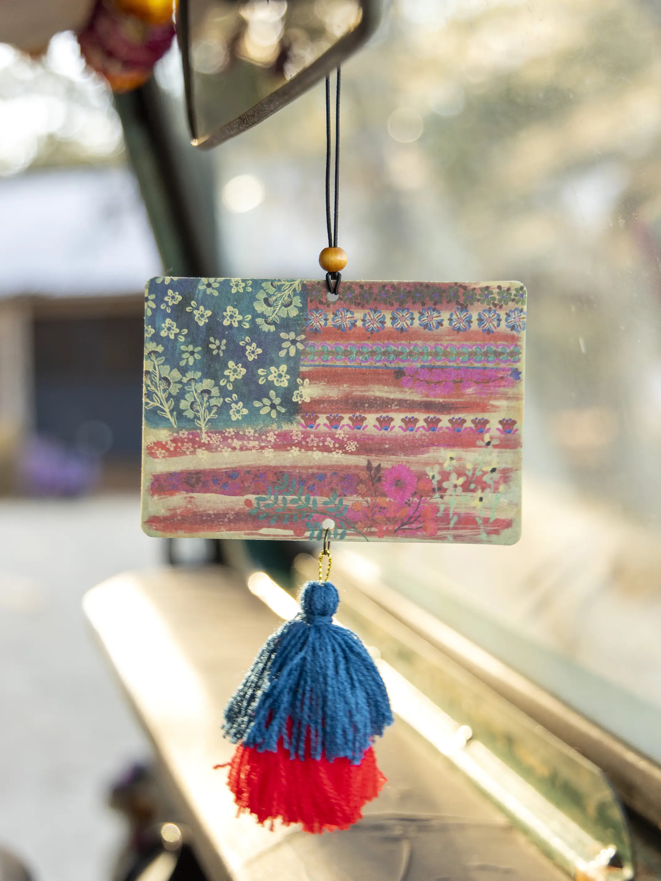 Car Air Freshener - American Flag | Natural Life