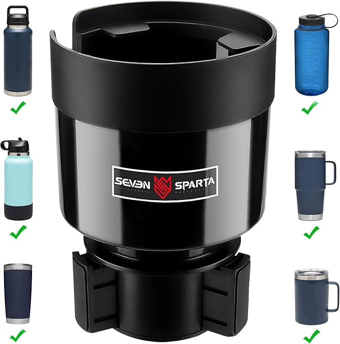 Seven Sparta Car Cup Holder Expander with Adjustable Base, Compatible with Hydro Flasks 32/40 Oun... | Amazon (US)