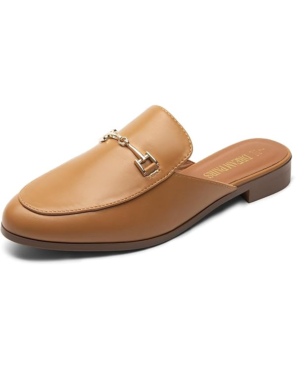 DREAM PAIRS Mules for Women Flats Loafers Shoes | Amazon (US)