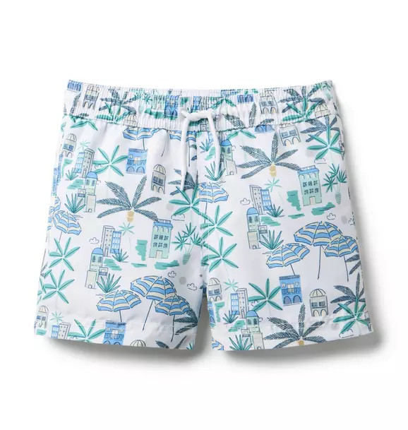 Recycled Coastal Getaway Swim Trunk | Janie and Jack