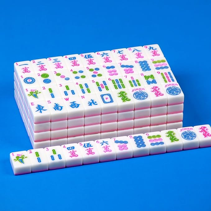 Pink American Mahjong Set 166 Mahjong Tiles 1.2-inch American Mahjong Game Set | Amazon (US)