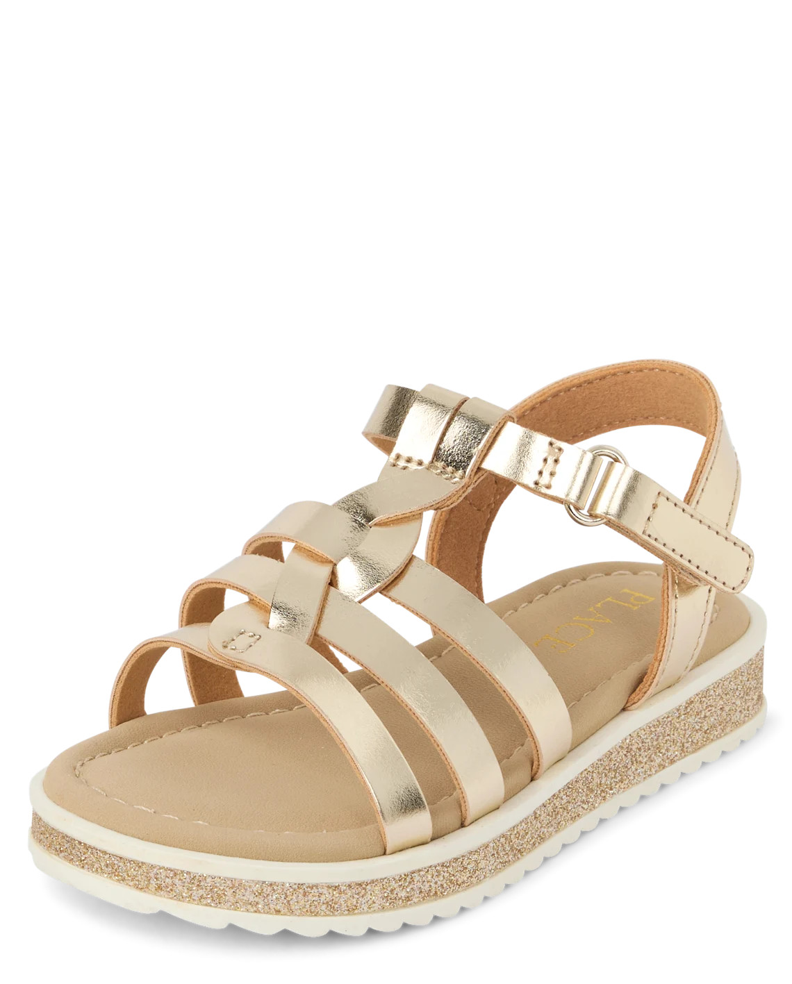 Toddler Girls Metallic Glitter Sandals - metallic | The Children's Place
