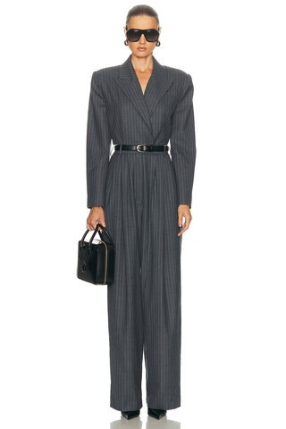 Ronny Kobo Michelle Jumpsuit in Charcoal | FWRD 