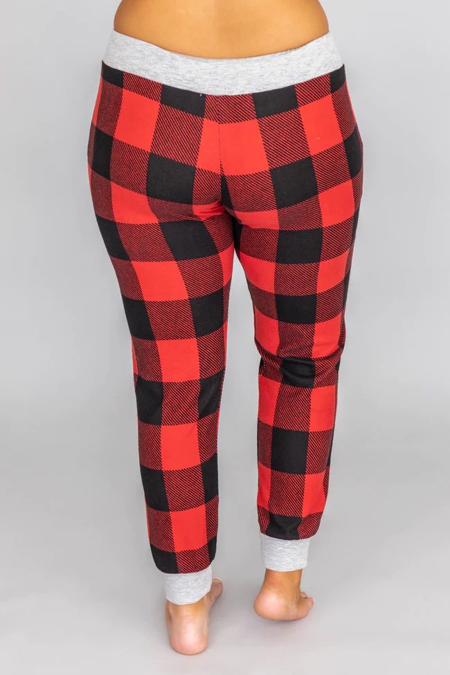 You're My Favorite Red Plaid Lounge Pants | The Pink Lily Boutique