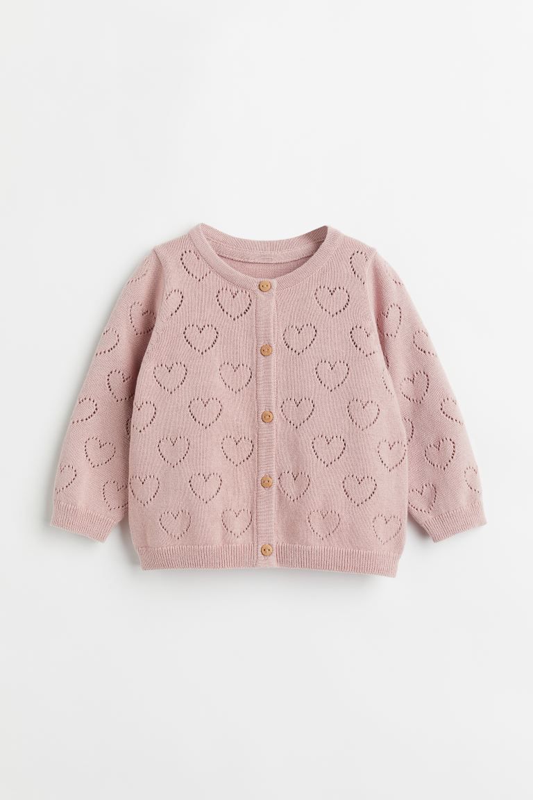 Cotton Pointelle Cardigan | H&M (US + CA)