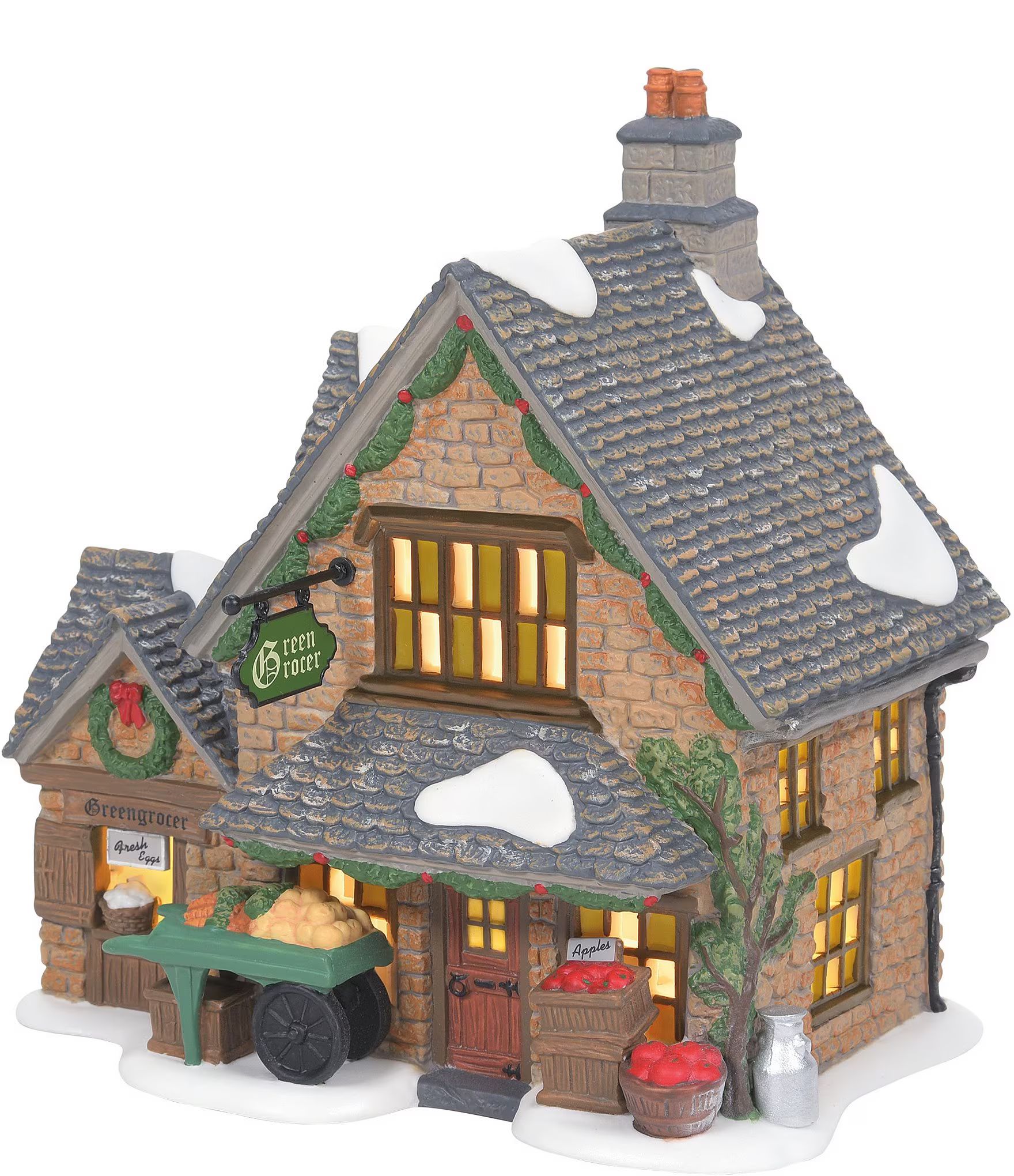 Dickens' Village Collection - Cotswold Greengrocer Lighted Building | Dillard's