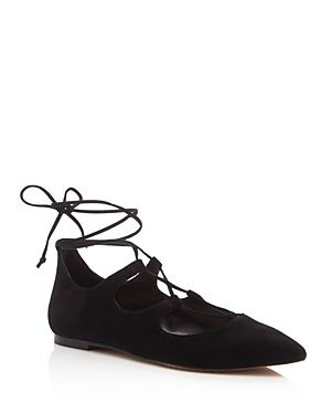 Vince Camuto Emmari Lace Up Pointed Toe Flats | Bloomingdale's (US)