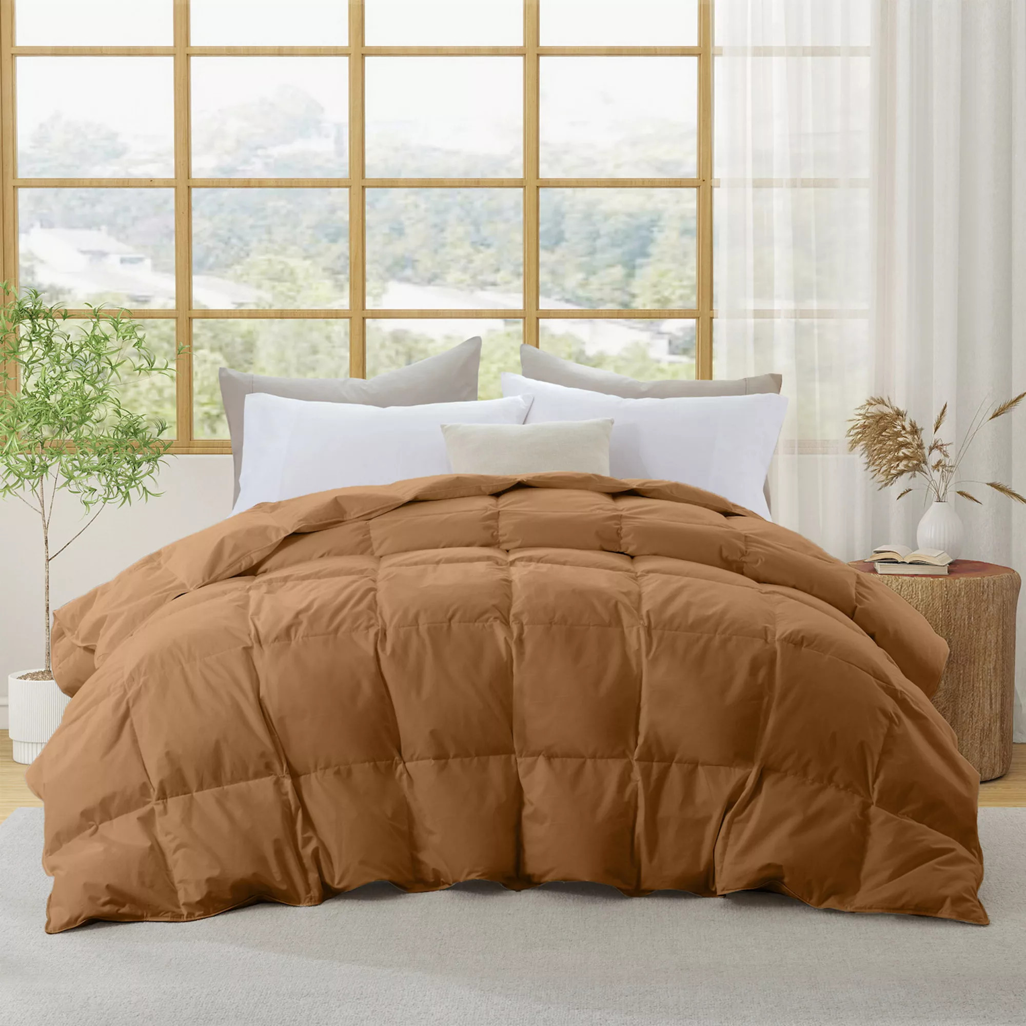 Puredown Selected All Season Organic Cotton Down & Feather Comforter | Kohl's