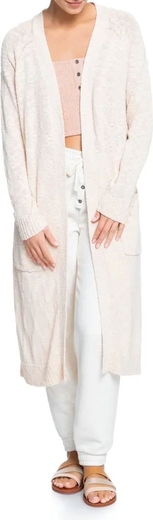 Roxy Beautiful Variance Cotton Blend Long Cardigan | Nordstrom | Nordstrom