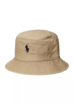 Polo Ralph Lauren Men's Cotton Chino Bucket Hat, Tan, S/M | Belk