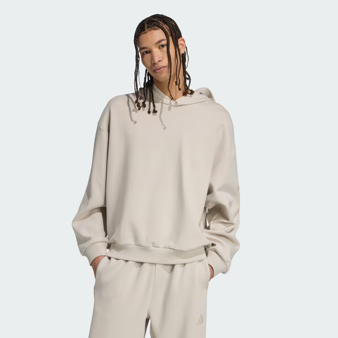adidas Soft Lux Hoodie Beige S - Mens Originals Hoodies & Sweatshirts | adidas (US)