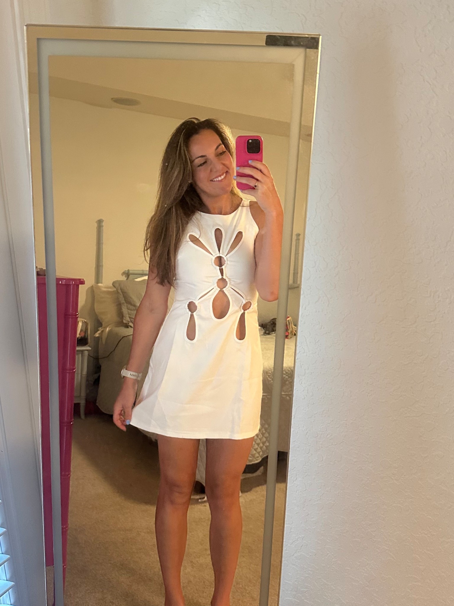 Found a #cultgaia #dupe #whitedress linked the cult gaia dress and mine! #summerwhites #florida #southflorida 

#LTKParties #LTKWedding #LTKFindsUnder50