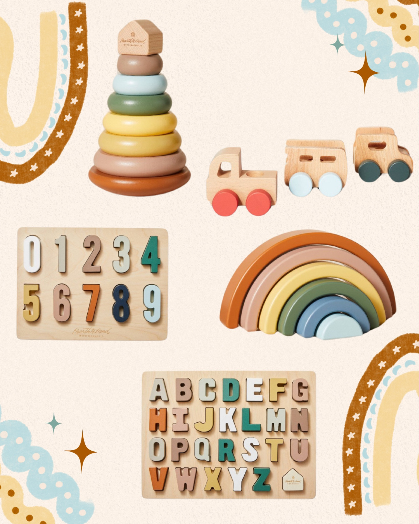 Have you seen these new cute, wooden baby toys?! OBSESSED!

#LTKFamily #LTKBaby #LTKKids