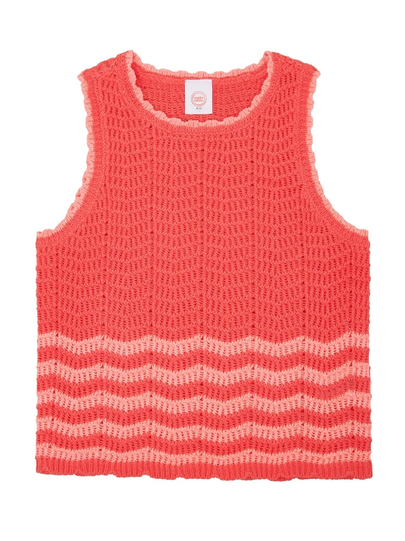 Wonder Nation Girls Sweater Tank, Sizes 4-18 & Plus | Walmart (US)