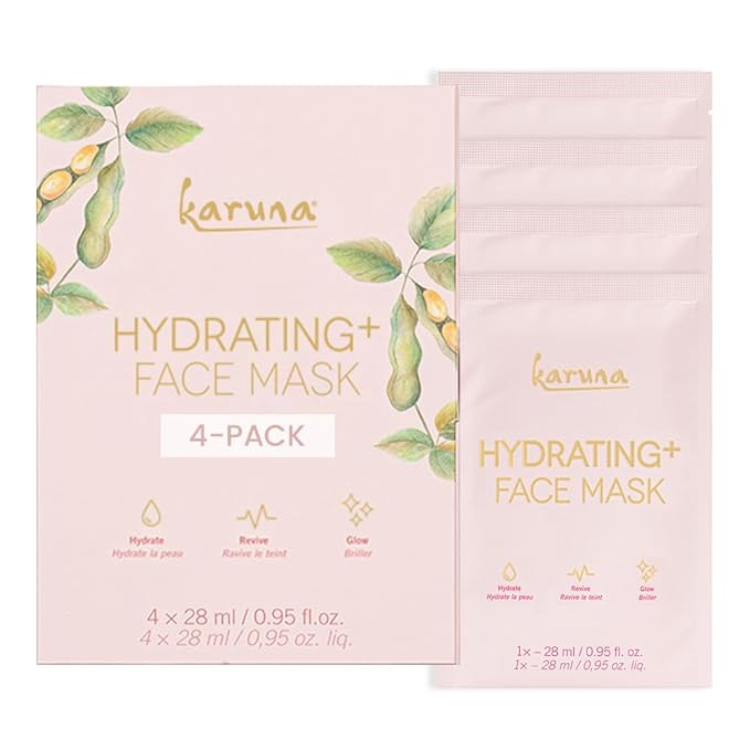 Karuna Hydrating+ Sheet Masks for Well-Moisturized & Hydrated Skin, Glow-Enhancing Face Masks Ski... | Amazon (US)