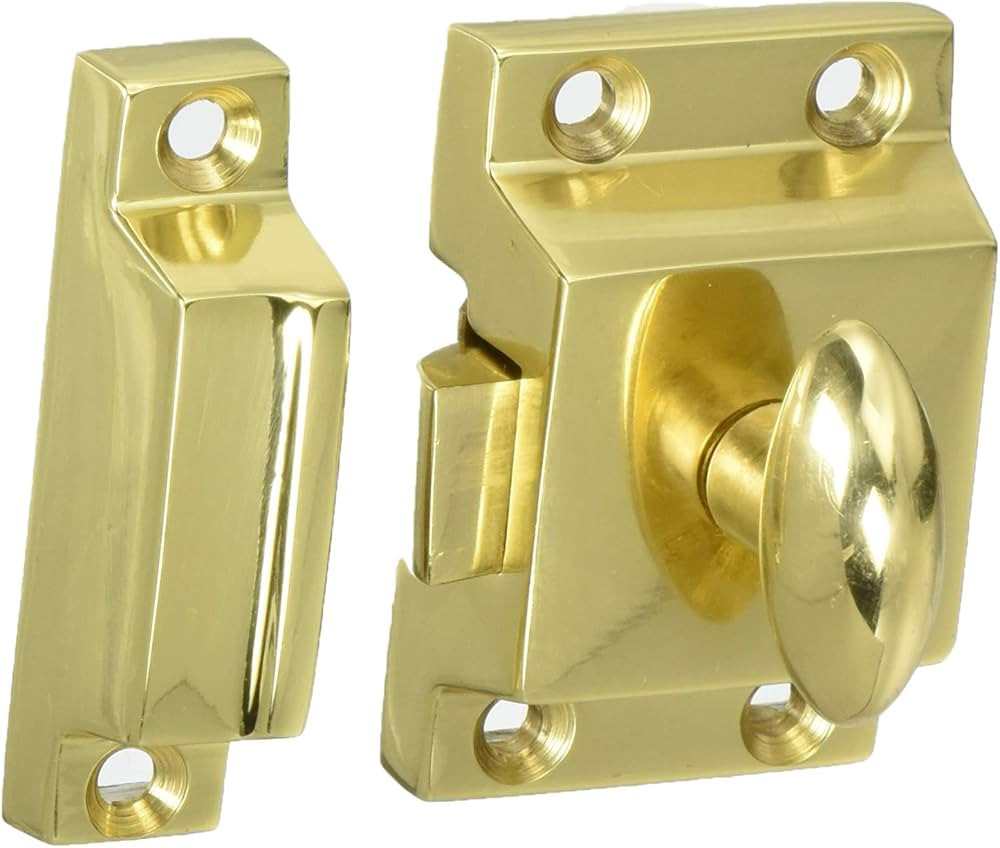 Nostalgic Warehouse 701042 Flush Catch, Polished Brass | Amazon (US)