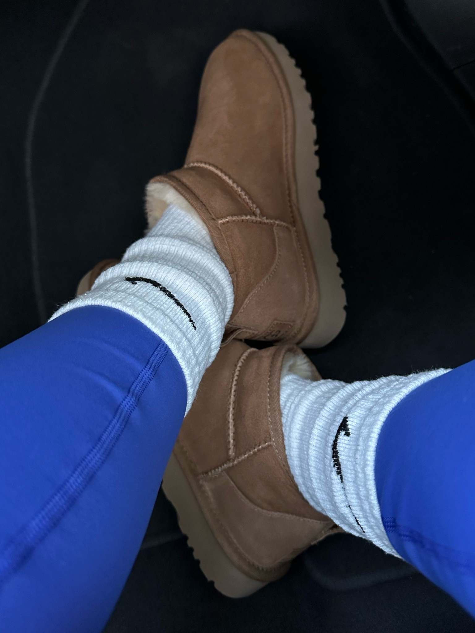 UGG® Classic Ultra Mini Water-Resistant Booties for this cold morning! Leggings are Amazon socks are Nike! These would make a great gift! Linked where available - my color is chestnut!

#LTKshoecrush #LTKSeasonal #LTKstyletip