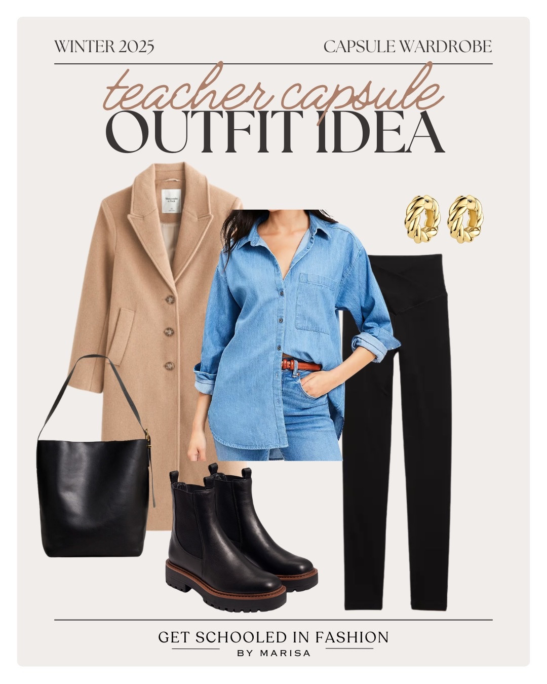 Winter capsule wardrobe for teachers featuring versatile layers, cozy knits, and comfortable staples perfect for the classroom and beyond. Build a wardrobe that works as hard as you do this season.

#LTKStyleTip #LTKFindsUnder100 #LTKSeasonal