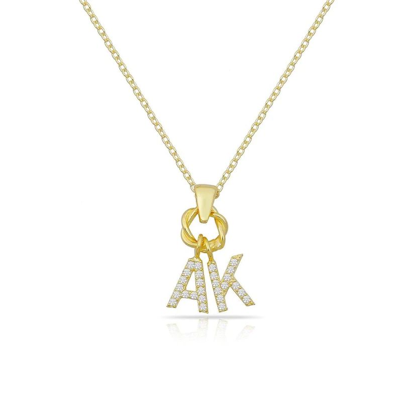 Custom Initial Charm Necklace | The Sis Kiss