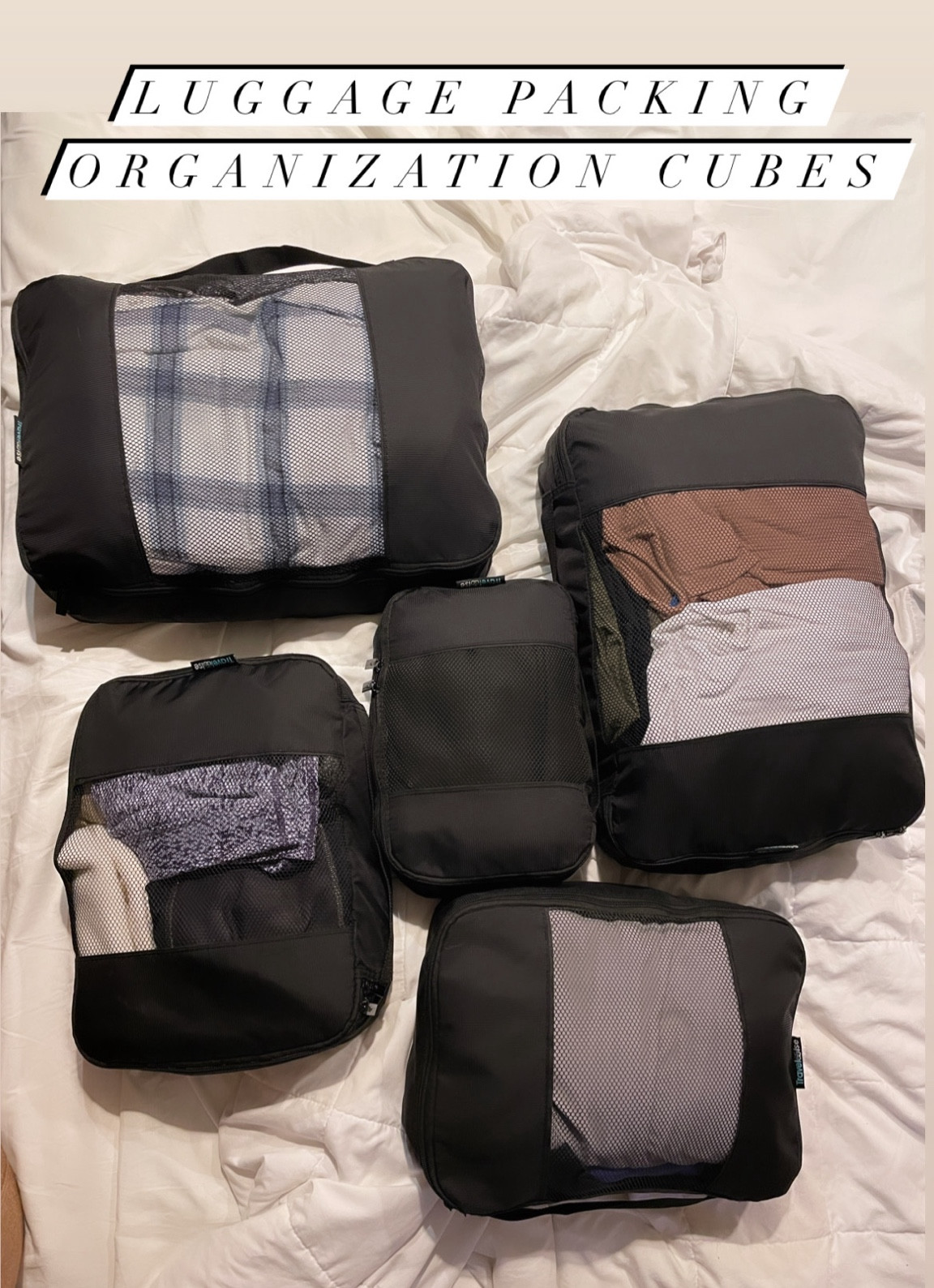 This set of 5 Luggage Packing Organization Cubes help keep me organized while traveling. 

#LTKxPrime #LTKtravel #LTKhome