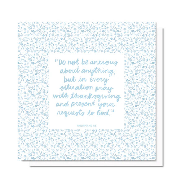 Philippians 4:6 Verse Card | Evelyn Henson