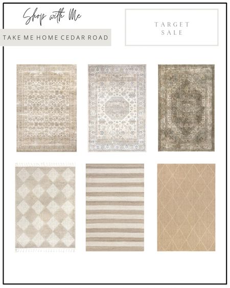 Huge area rug sale at target!!!! Loving all of these neutral options. So many are machine washable too. Great prices! Comes in multiple sizes! 

Area rug, neutral rug, living room rug, bedroom rug, runner rug, entryway rug, target, target deals 

#LTKxTarget 

#LTKsalealert #LTKfindsunder100 #LTKhome