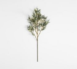 Faux Lit Frosted Juniper Berry Branch | Pottery Barn (US)