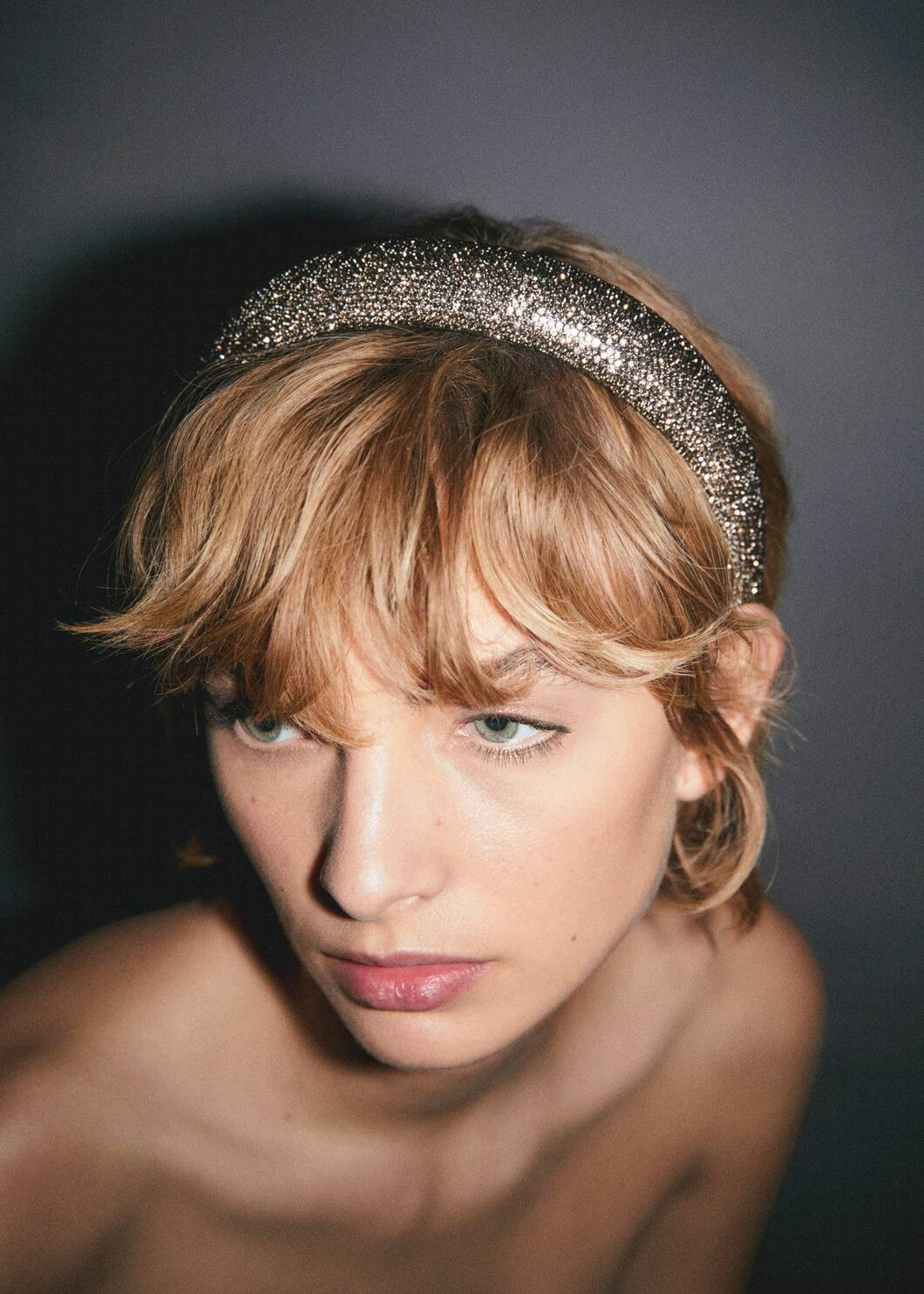 Faceted crystal hairband -  Women | Mango USA | MANGO (US)