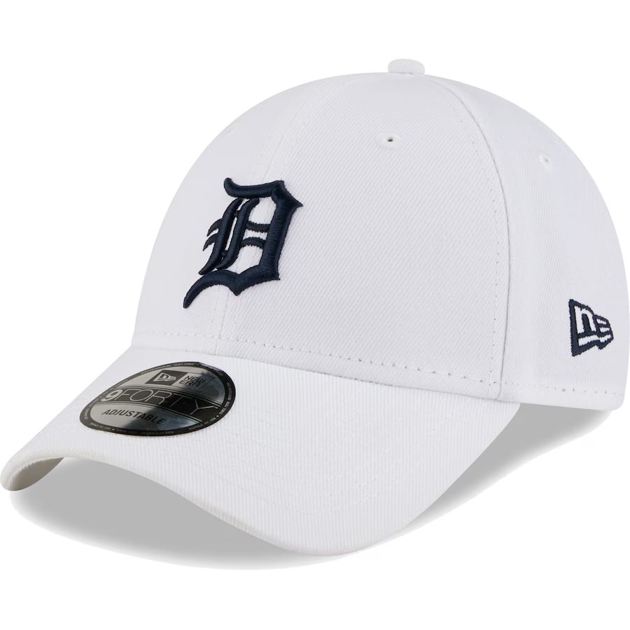 Men's Detroit Tigers New Era White League II 9FORTY Adjustable Hat | MLB Shop