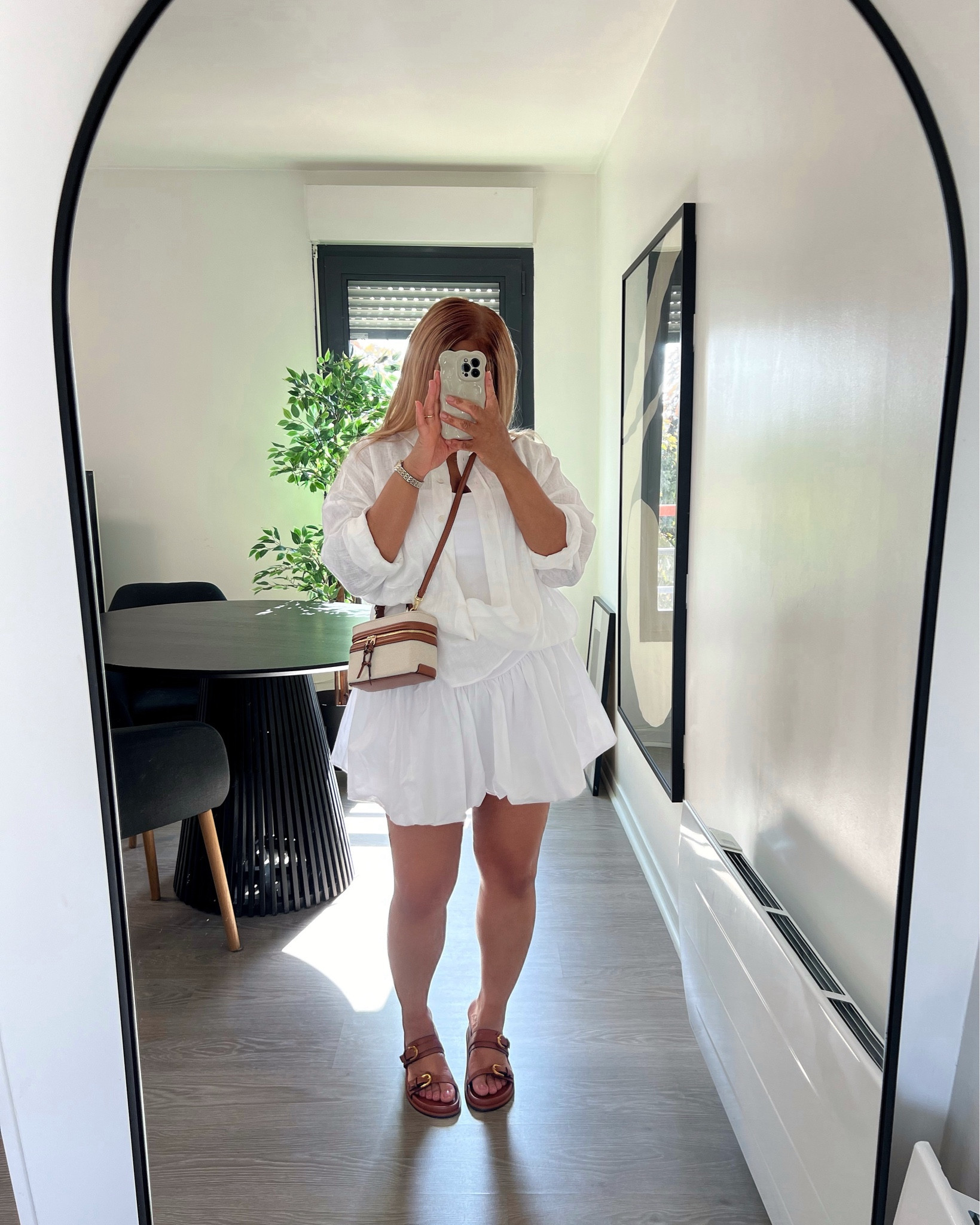 OOTD #Zara 
Shirt : 8372/129
Dress : 4174/347
Bag : 6543/311
Sandals : 1609/310
Watch : Sekonda

#LTKeurope #LTKsummer #LTKfrance