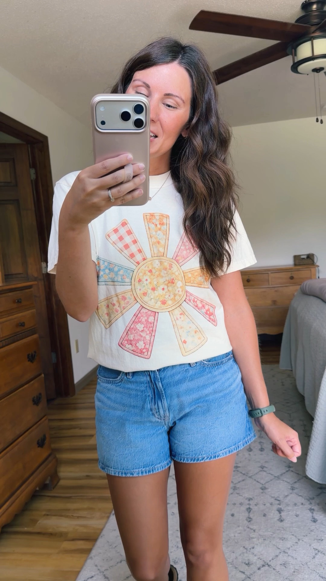 Small in my tee (use MARISSA20 for $$ off!) and 00 in my denim shorts (dream blue). My Birkenstock sandals are size 36.

#LTKPetite #LTKgrwm #LTKSeasonal
