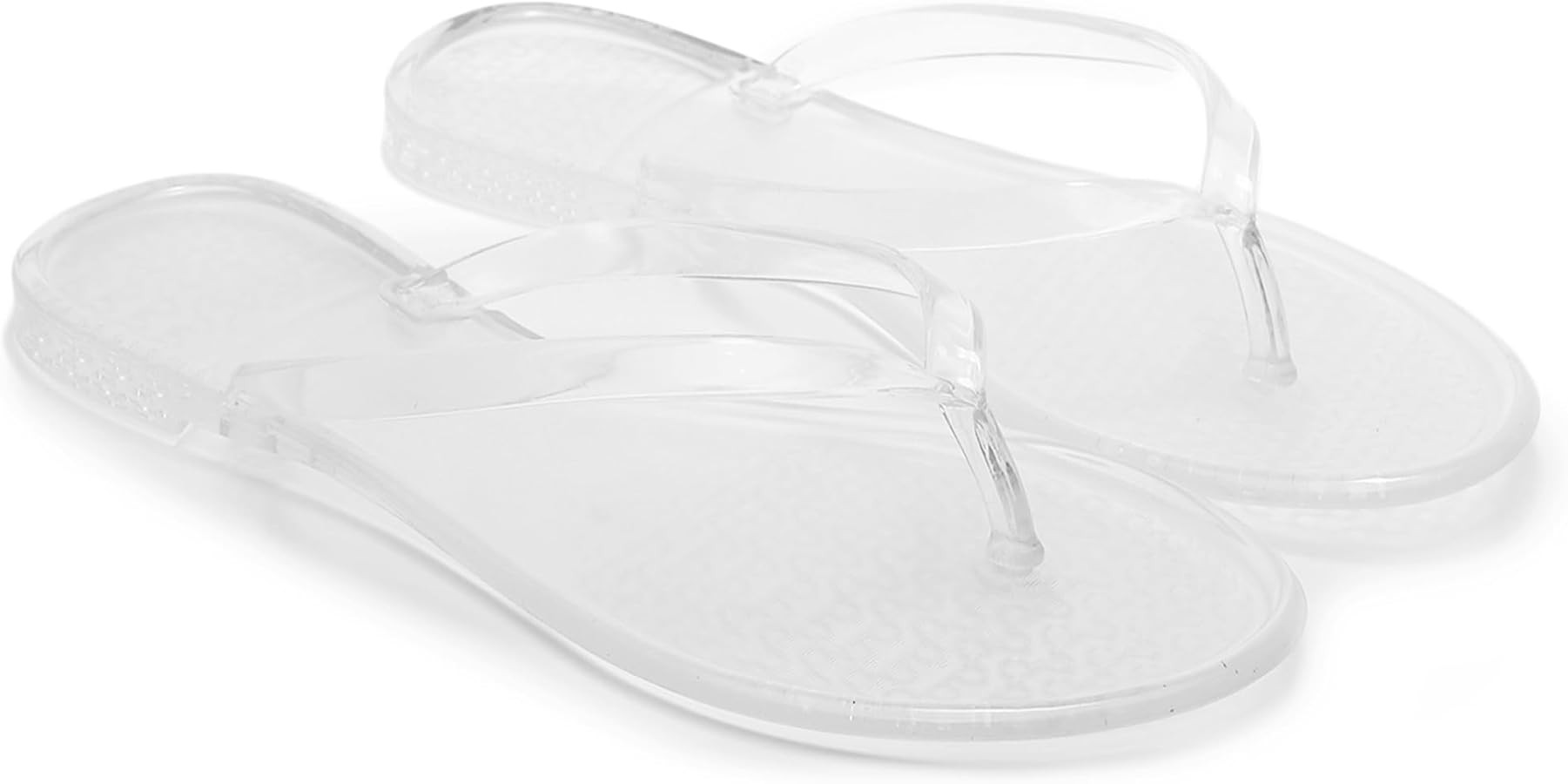 Women Flip Flops Thong Sandals Jelly Shoes Flat Slides Clear Jellies Pool Slippers Bathroom Summe... | Amazon (US)