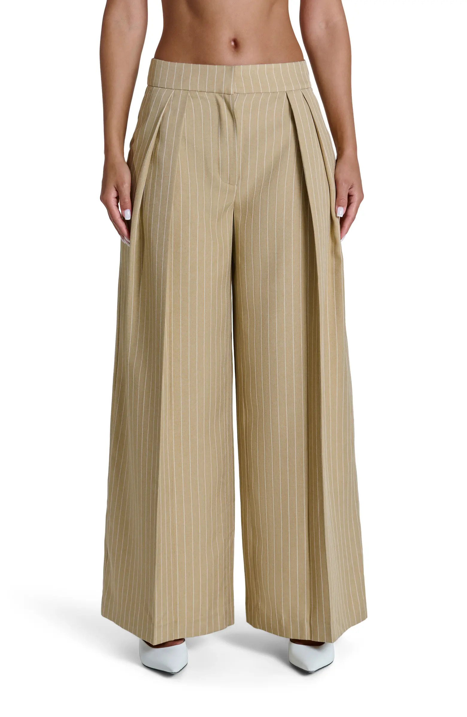 Pinstripe Wide Leg Pants | Nordstrom