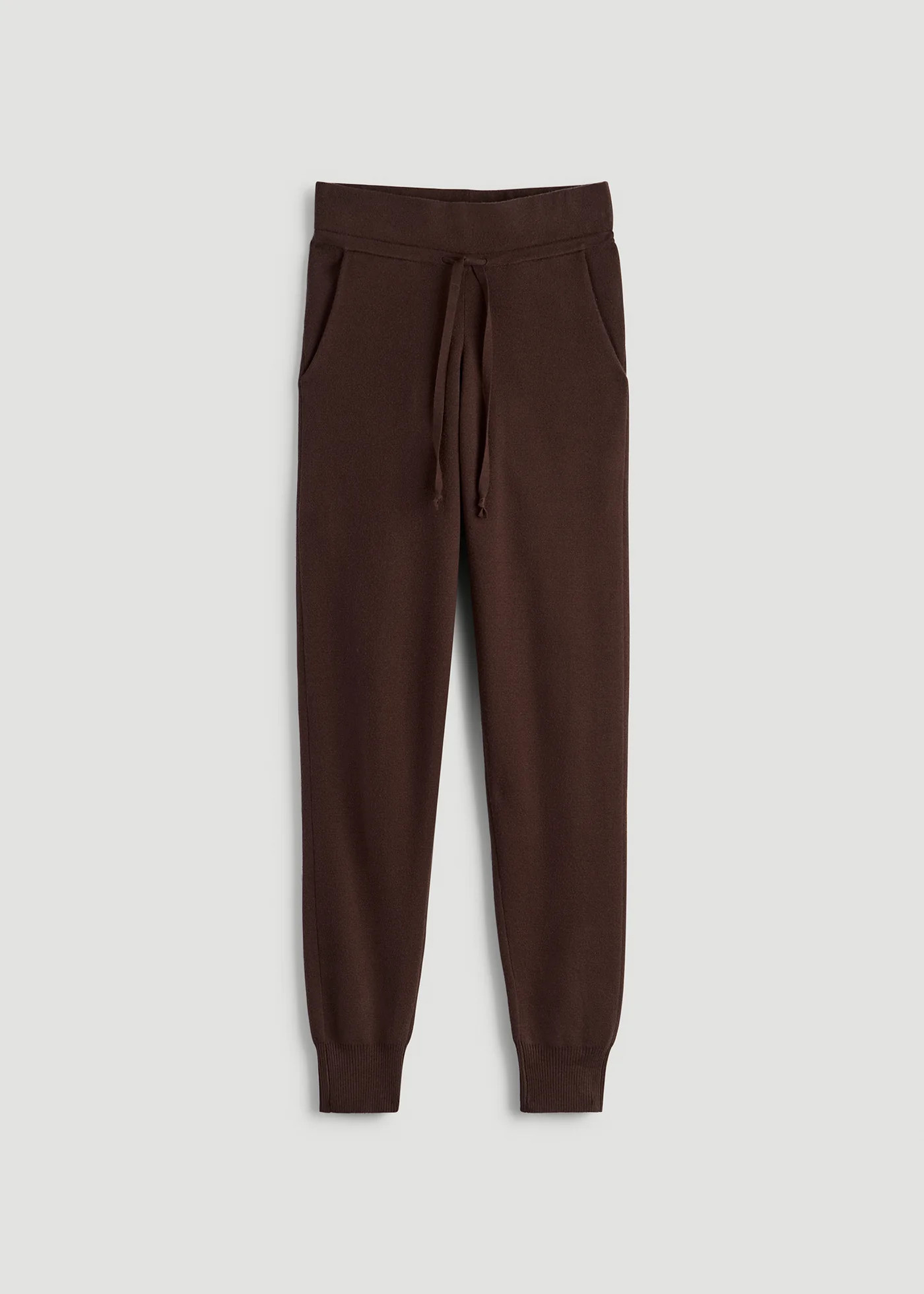 Knit Lounge Joggers for Tall Women in Chocolate | American Tall