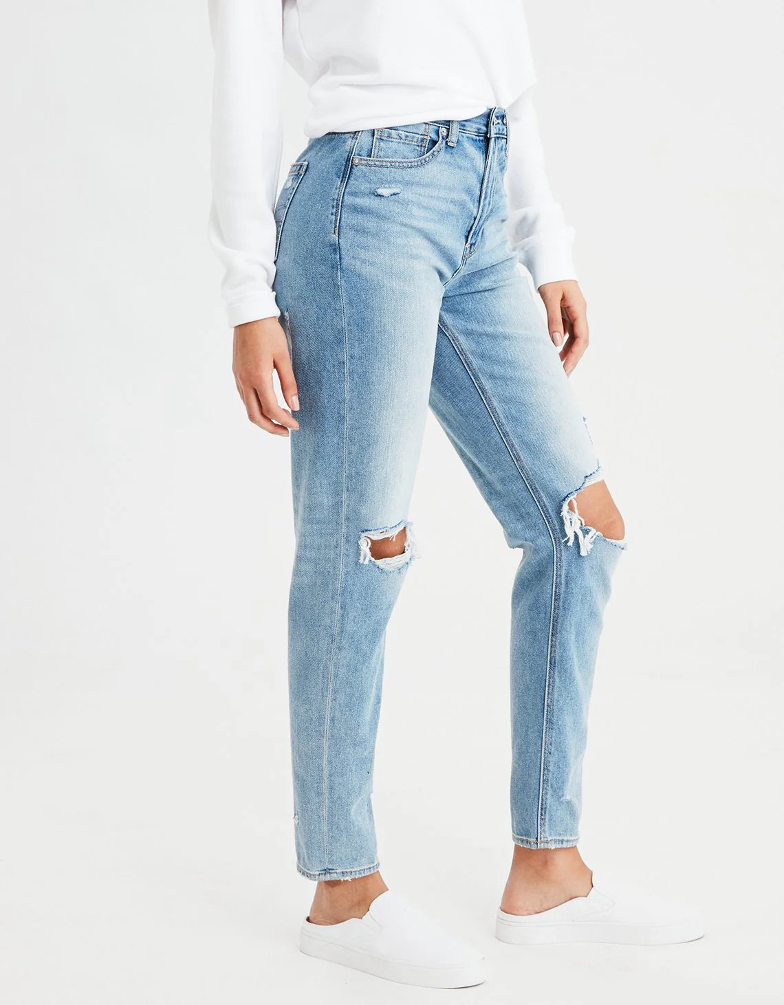AE Ripped Mom Jean | Shop Simon