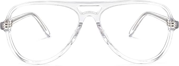 Zeelool Unisex Trendy TR90 Oversized Aviator Blue Light Blocking Glasses Computer Eyeglasses Erwi... | Amazon (US)
