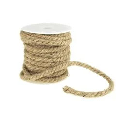 Burlap Jute Twine Rope 6 mm 1/4-Inch 12 Yards Natural | Walmart (US)