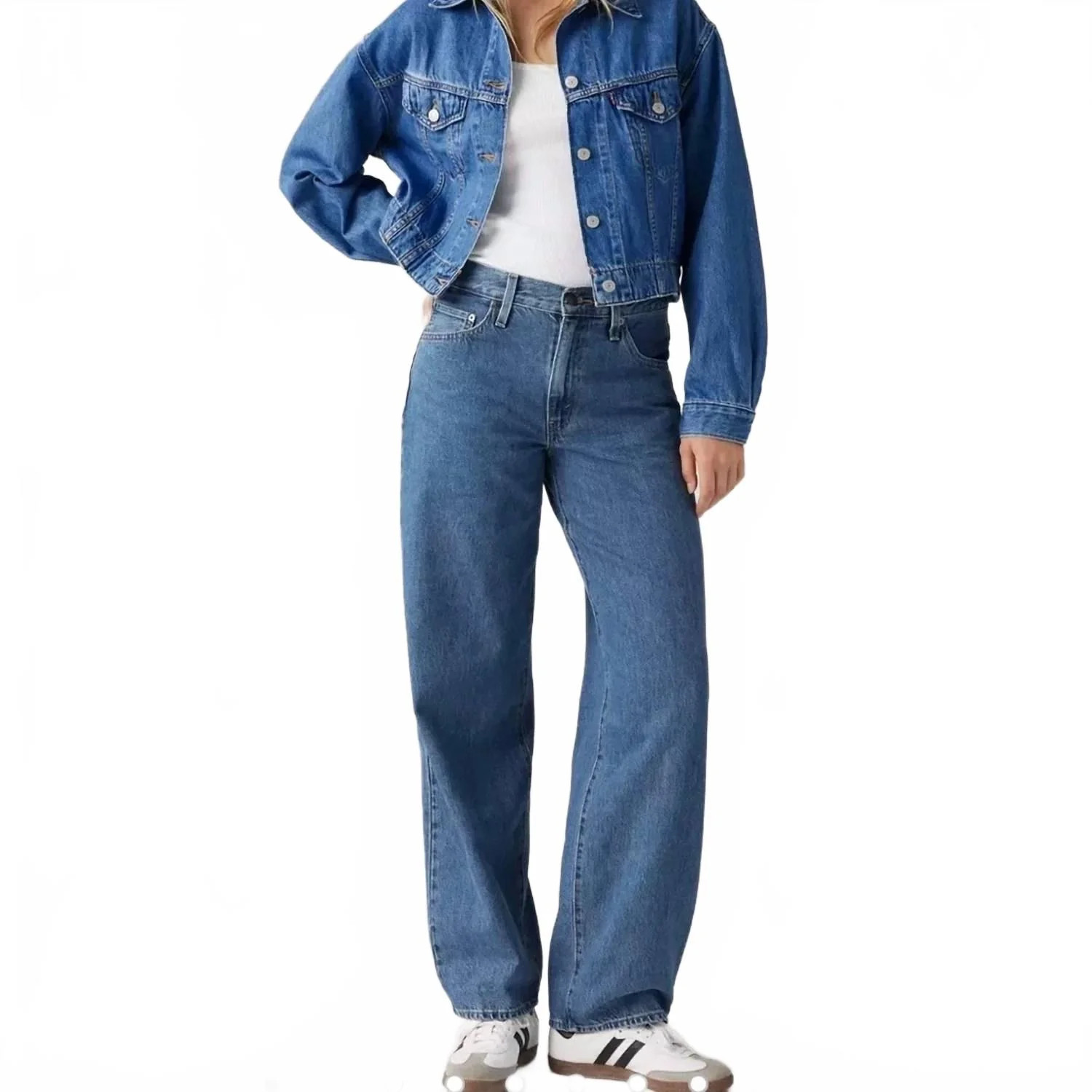 Premium Baggy Dad Jeans In Blue | Shop Simon