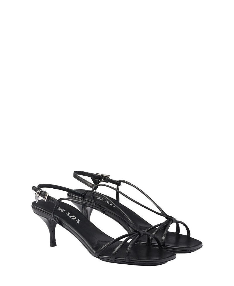 Prada Women's Heeled Leather Sandals | Bloomingdale's (US)