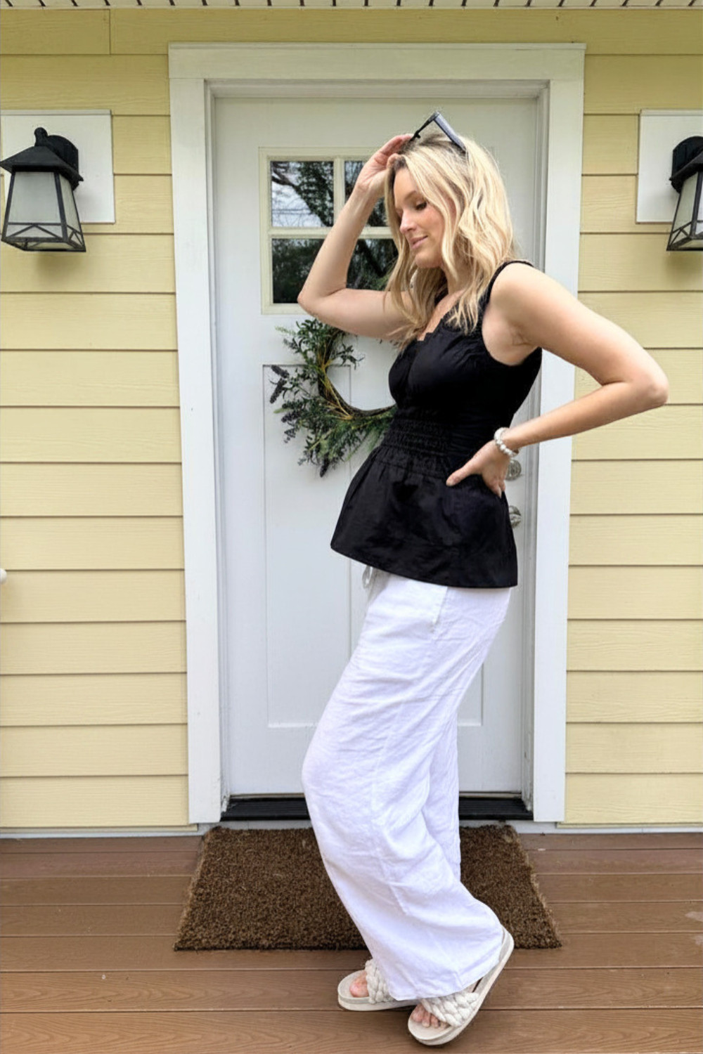 Comfy & Cute Pregnancy Summer Outfit 

 